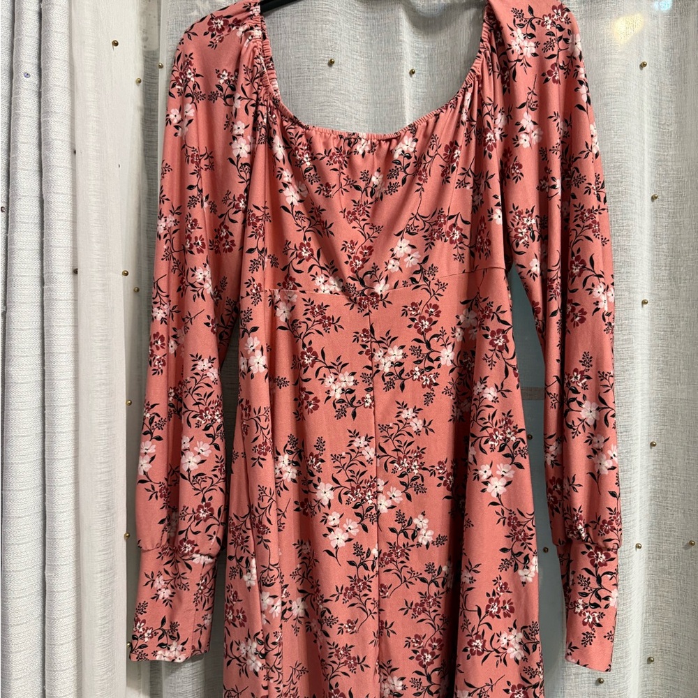 Floral Long Sleeve Dress